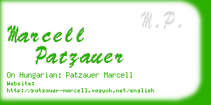 marcell patzauer business card